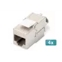 Digitus CAT 6A Keystone -moduuli suojattu työkaluton moduuli 4 kpl
