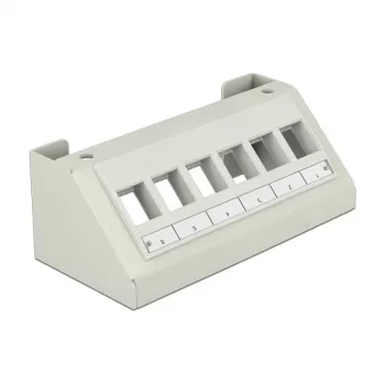 Kytkentäpaneeli DeLOCK 86218 harmaa 65mm x 49mm x 130mm