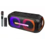 BLOW DJBOX 30-392# Bluetooth-kaiutin 250 W kaukosäätimellä ja mikrofonilla, USB, microSD, AUX, TWS, sisäänrakennettu akku, musta