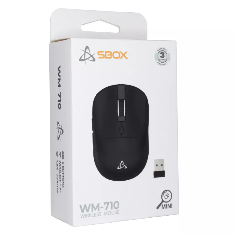 Hiiri SBOX WM-710 musta langaton
