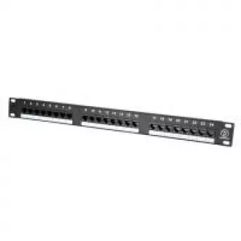 VALUE Patchfeld Cat.5e 19 tuumaa 24 porttia UTP musta