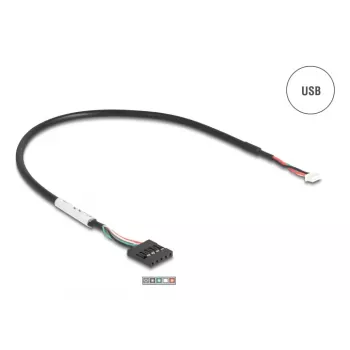 DeLOCK 90781 sarjaporttimuunnin toistin eristin USB 2.0 RS-232 musta vihreä