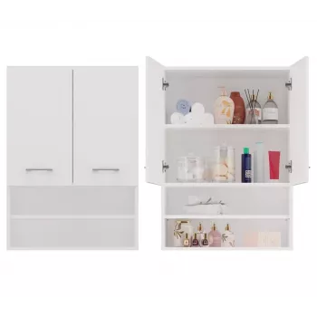 Topeshop POLA MINI DK valkoinen kylpyhuonekaappi valkoinen