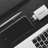 Laturi QOLTEC 100W GaN USB-C Dual PD 5–20V 1,5–5A, 2×USB-C