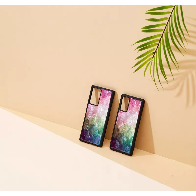 Suojakotelo iKins Samsung Galaxy Note 20 Ultra -malliin – Water Flower -kuvio, musta