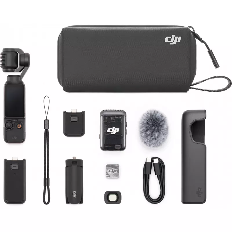 DJI Osmo Pocket 3 Creator Combo – 1 CMOS gimbal-kamera, 4K/120fps, 2 OLED kosketusnäyttö