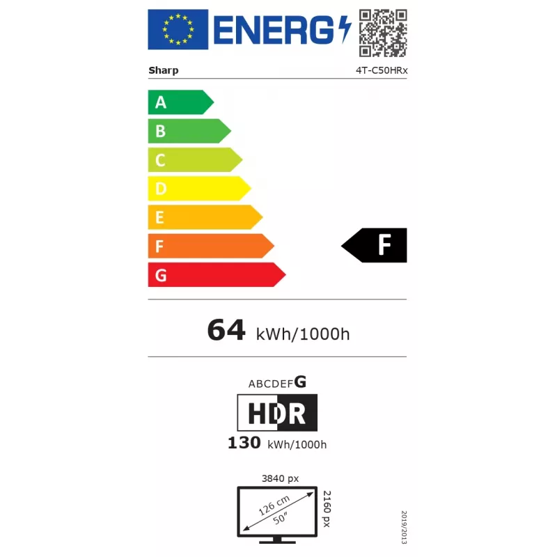 Älytelevisio Sharp 50HR7265E 50 Google TV musta