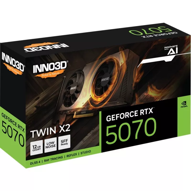 INNO3D GeForce RTX 5070 12GB GDDR7 -näytönohjain
