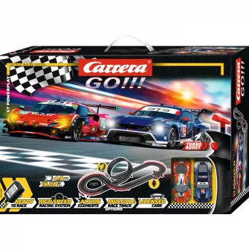 Slotcar-kilparata CARRERA GO!!! GT Powerplay – Carrera GO!!! GT Powerplay -setti