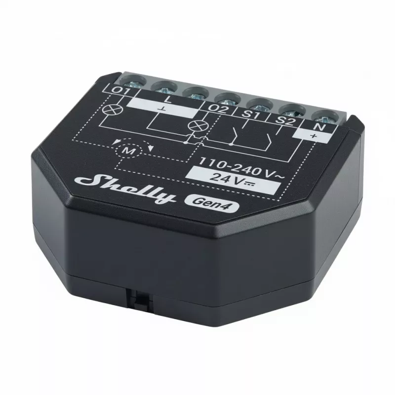 Setti 2 kpl Shelly 2PM Gen4 Zigbee/Matter-ohjaimia