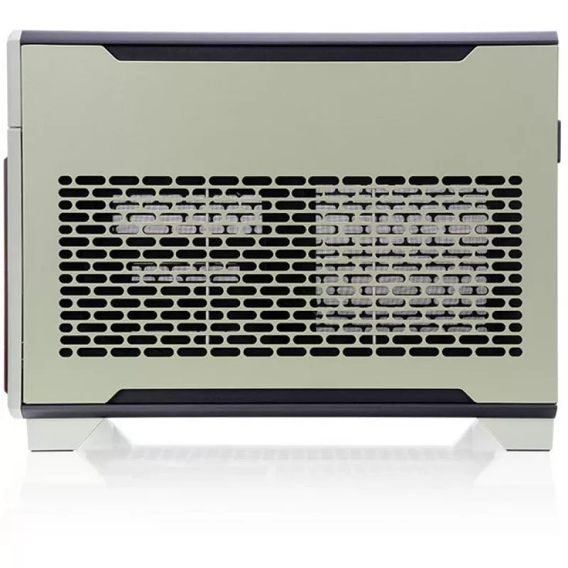 Minikotelo THERMALTAKE TR100 WS Matcha vihreä, kompakti muotoilu, tuki mini-ITX/microATX