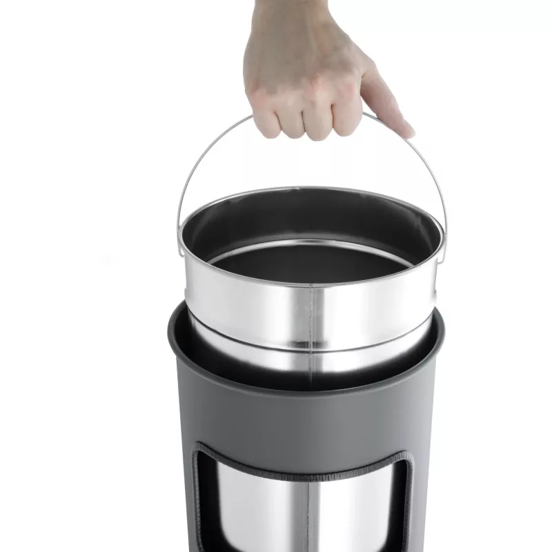 Jäteastia Durable 333023 17 l pyöreä metalli hopea