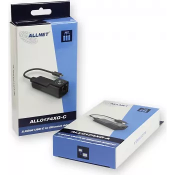 Allnet ALL0174XG-A sovitin 2.5 Gbit/s LAN (10/100/1000 MBit/s), USB 3.2 Gen 1 (USB 3.0) (189261)