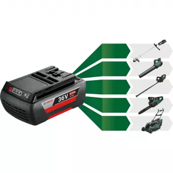Bosch GBA 36V 6,0Ah akku-aloituspaketti AL 36V-20 laturilla, musta