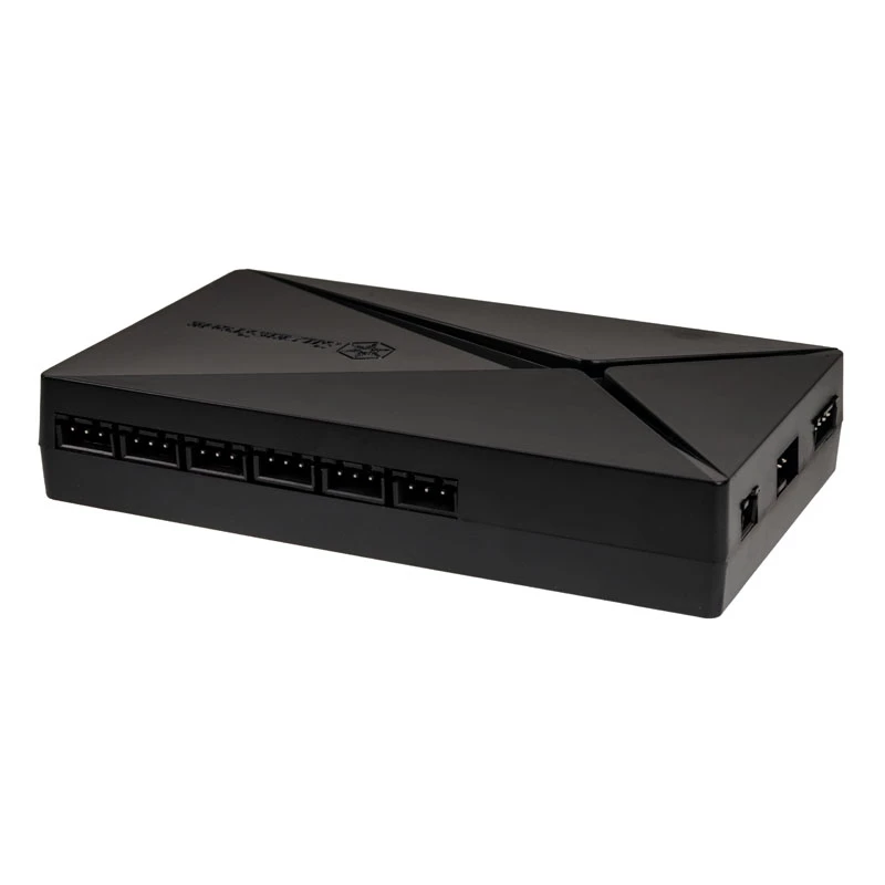 SilverStone SST-LSB02-E - ARGB-LED-keskitin, ohjain - musta