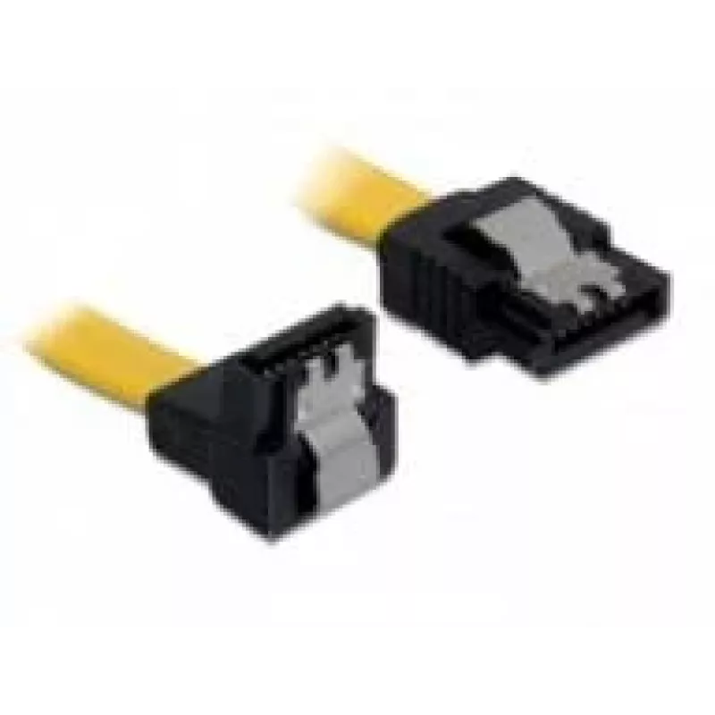 SATA-kaapeli pistoke/pistoke DeLOCK 0,2 m keltainen
