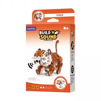 MierEdu Build and Listen 3D-palapeli - tiikeri