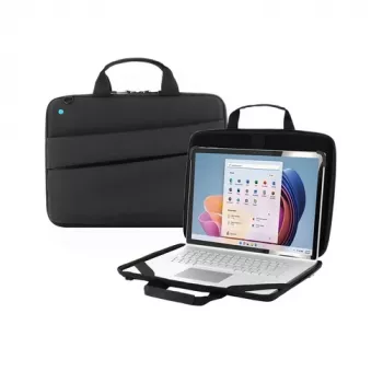 Mobilis THE ONE - kannettavan tietokoneen laukku - Clamshell, 20 % kierrätetty - kestävä - 12,5 - 35,60 cm (14) - musta (003067)