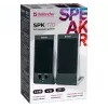 Pöytä-/hyllykaiuttimet DEFENDER SPK-170 2.0, 4 W RMS, johdollinen USB 5 V, 3,5 mm, musta