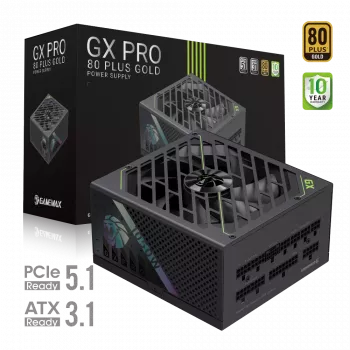 Gamemax-virtalähde, 80 PLUS, Gold | GX PRO 1050G | 1050 W | täysmodulaarinen