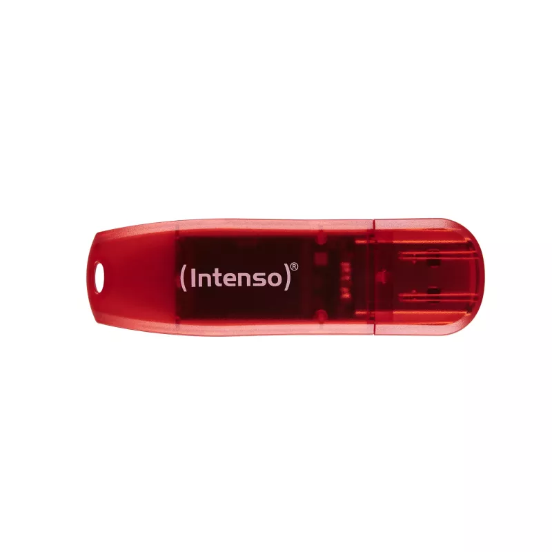 USB-muistitikku Intenso 128 GB USB Type-A 2.0 Punainen Läpinäkyvä