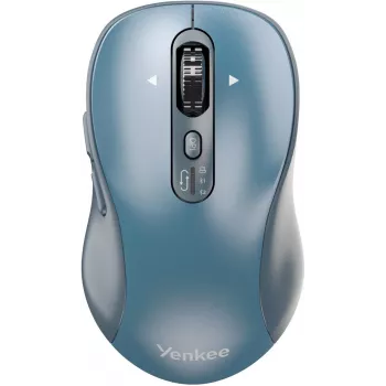 Langaton hiiri YENKEE YMS2010BE kaksoistila ergonominen, 2,4 GHz USB-vastaanotin + Bluetooth 5.1, 4-portainen DPI 1000–3200, 6 painiketta