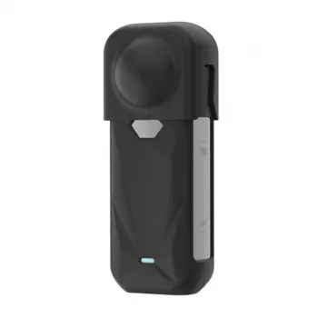 PULUZ-silikoni-suojakotelo objektiivinsuojuksella Insta360 X5:lle (musta)