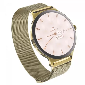 Älykello Garett Verona 2 Gold Mesh Bluetoothilla ja sykemittarilla