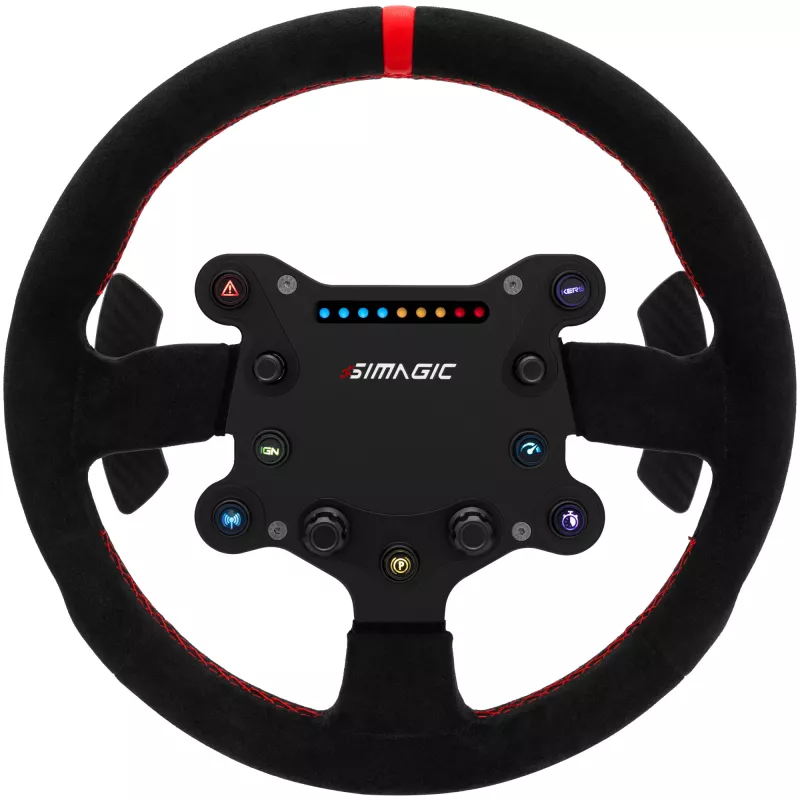 Simagic GTS Alcantara S202 — Alcantara-verhoiltu sim racing -ratti, malli S202