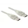 USB-kaapeli DeLOCK 83889 USB 2.0 2 m läpinäkyvä