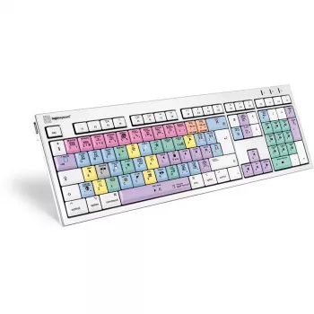 Näppäimistö Logickeyboard LKB-FCPX10-CWMU-UK Office USB QWERTY UK-englanti monivärinen