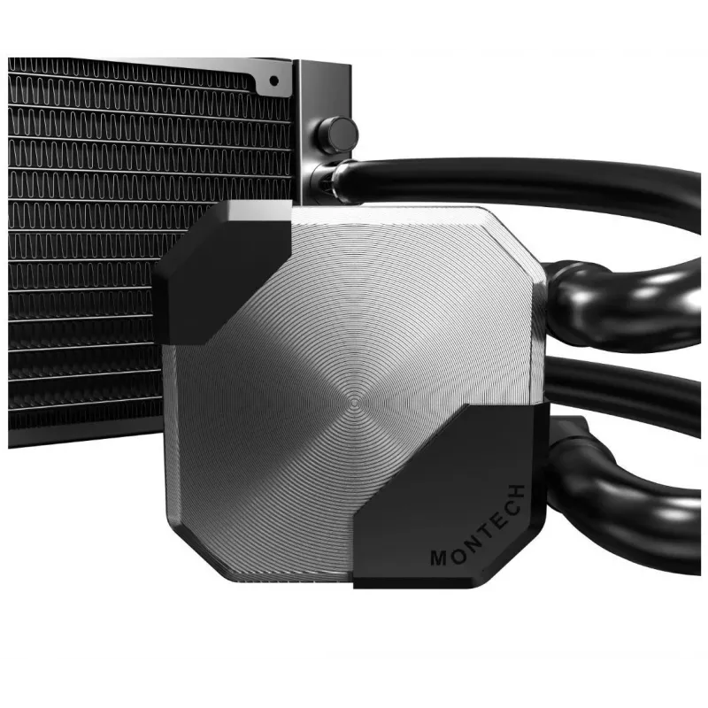 Montech HyperFlow Silent 240 prosessorin All-in-One-nestejäähdytin 12 cm musta 1 kpl