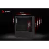 Savio Noctis Glass RGB Cube tietokonekotelo, ATX/Micro-ATX/Mini-ITX, karkaistua lasia oleva etuosa, RGB-tuulettimet, musta