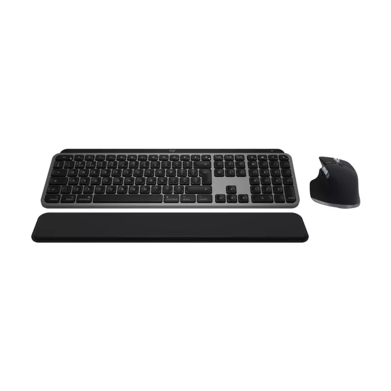 Logitech MX Keys S Combo Macille, langaton, DE-asettelu näppäimistö ja hiiri -sarja, macOS-optimoidut näppäimet ja toiminnot