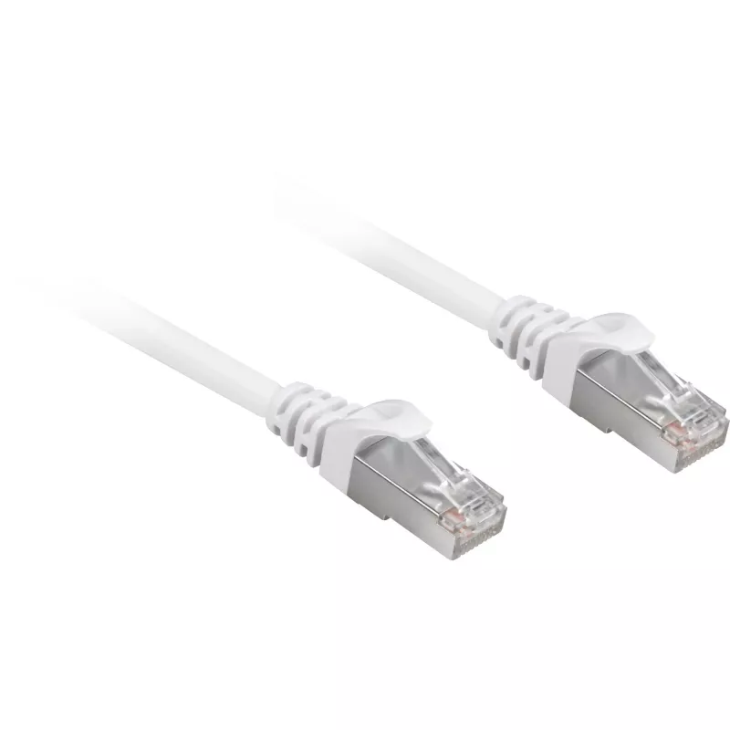 Verkkokaapeli Sharkoon Cat.6a SFTP RJ-45 Cat6a 15 m valkoinen