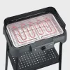 Severin PG 8594 pöytäsähkögrilli — 2000 W, suorakaiteen muotoinen ritilä, musta