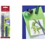 Grafiittilyijykynäsarja Faber-Castell Dino HB sininen – HB puukynät, sininen varsi, sarja