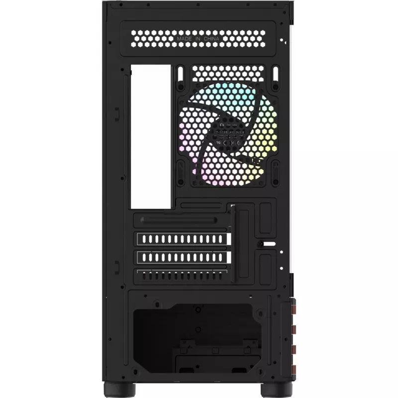 PC Micro Tower Thermaltake View 170 WS ARGB — Micro-kotelo, musta, tukee PS2-virtalähdettä, 2x 120 mm sivutuulettimet + 1x 120 mm takatuuletin, 2,5/3,5 inch HDD