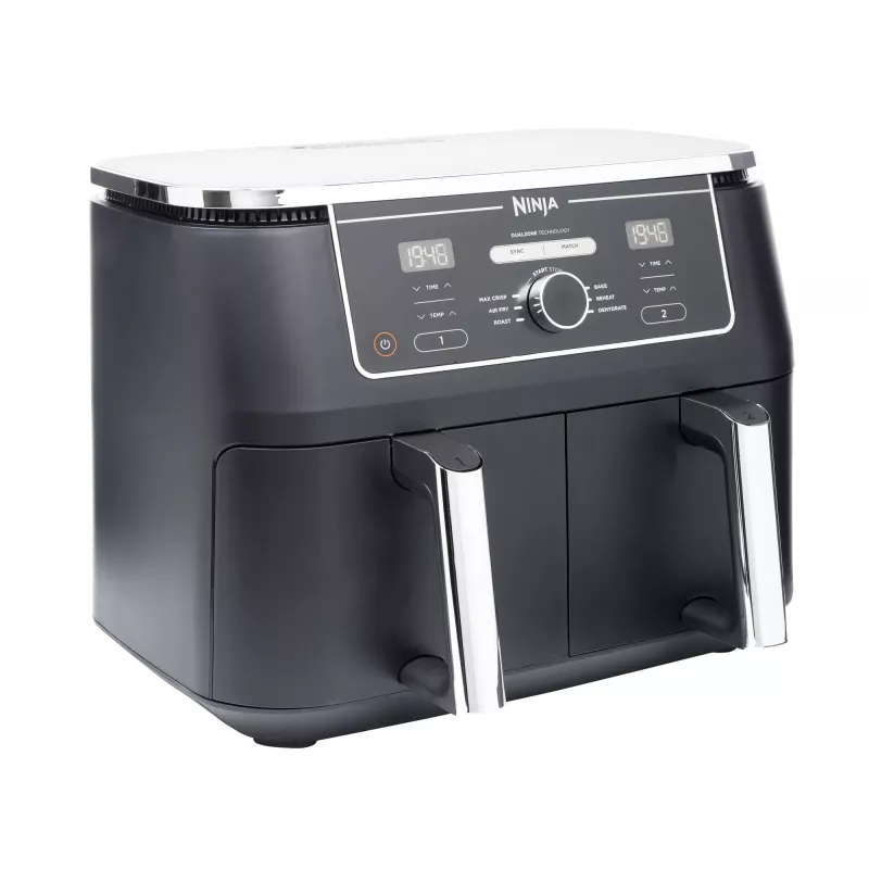 Ninja AF400EU kuumailmafriteerauslaite kaksiosainen 9,5 L erillinen 2470 W kuumailmafriteerauslaite musta