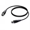 Procab XLR-pistoke XLR-liitäntään -kaapeli 1,5 m — symmetrinen mikrofoni-/audiokaapeli