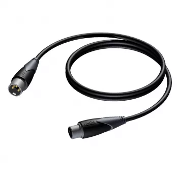 Procab XLR-pistoke XLR-liitäntään -kaapeli 1,5 m — symmetrinen mikrofoni-/audiokaapeli