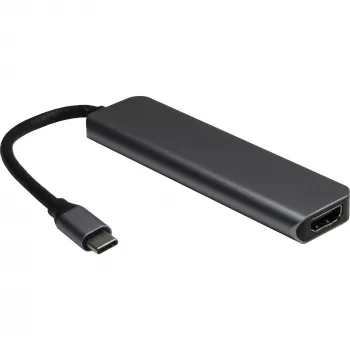 USB-keskitin Inter-Tech H-469-1 Type-C 5000 Mbit/s HDMI
