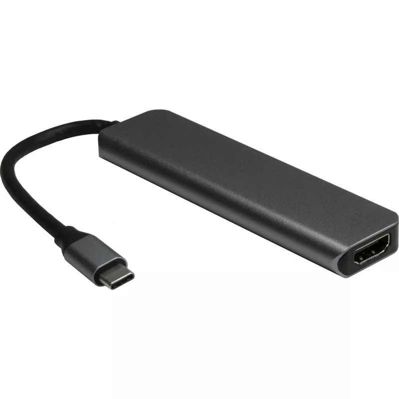 USB-keskitin Inter-Tech H-469-1 Type-C 5000 Mbit/s HDMI