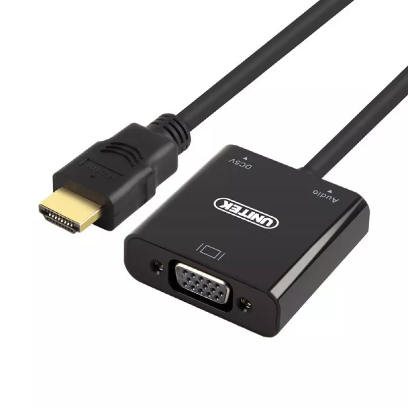 UNITEK Y-6333 liitäntäkortit/adapterit 3,5 mm, VGA