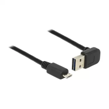 USB-kaapeli DeLOCK 85203 USB 2.0 0,5 m USB A Micro-USB B musta