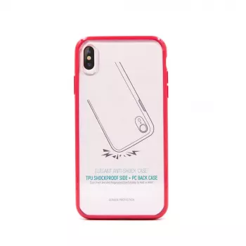 Iskunkestävä suojakotelo Devia iPhone XS Max 6,5 -puhelimelle, punainen, putoamissuojaus