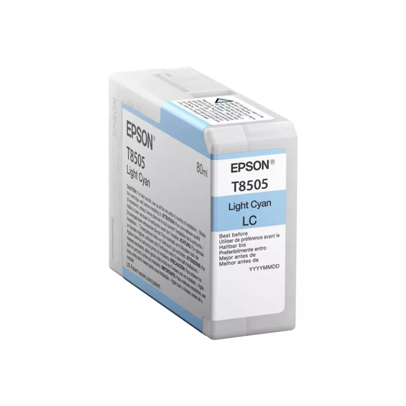 Epson yksittäispakkaus vaaleansyaani T850500, vaaleansyaani, pigmenttimuste, 80 ml, 1 kpl