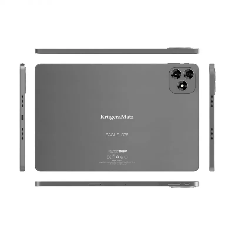 Kruger & Matz EAGLE 1078 KM1078 10,95 tuuman tabletti, 6 Gt RAM, 128 Gt, Android 15