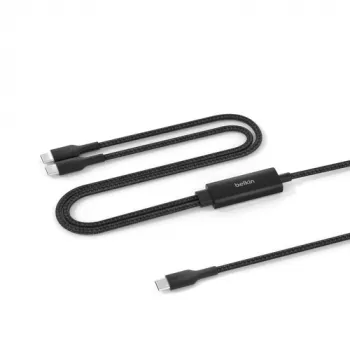 Belkin CAC004HQ1.5MBK, 1,5 m, USB-C, 2 x USB-C, USB 2.0, 0,48 Gbit/s, musta