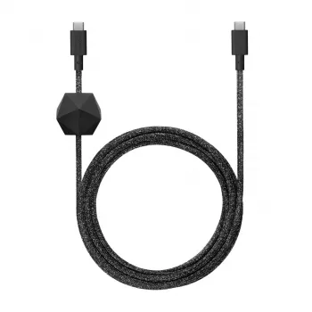 Native Union Anchor kaapeli USB-C – USB-C 1,8 m musta/harmaa
